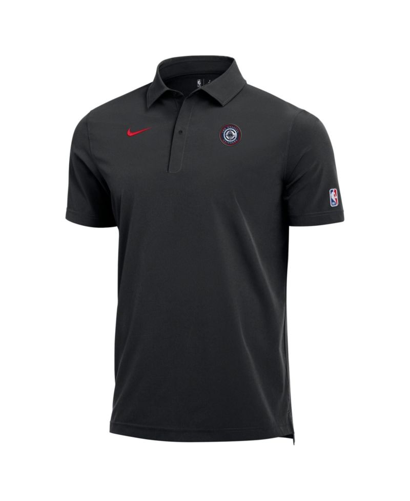 Men's Black LA Clippers 2025/26 Authentic Dri-FIT Coaches Polo Shirt