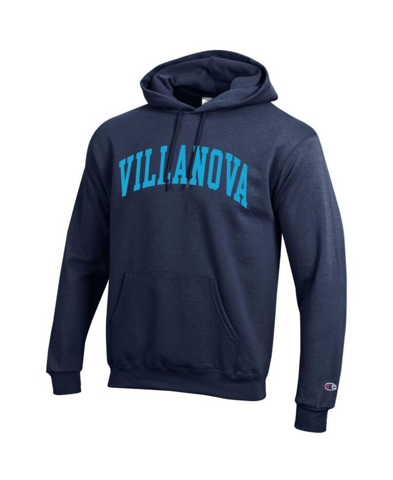 Men's Navy Villanova Wildcats Basic Arch Fleece Pullover Hoodie