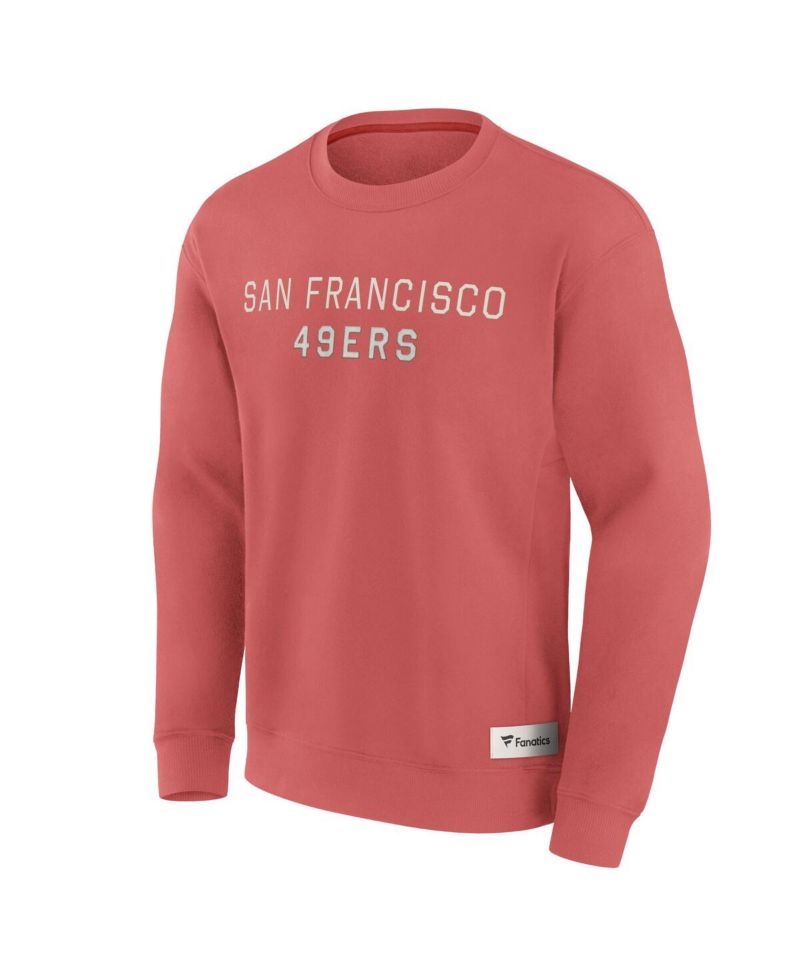 Men's Red San Francisco 49ers Elements Future Ground Lettering Pullover Sweatshirt