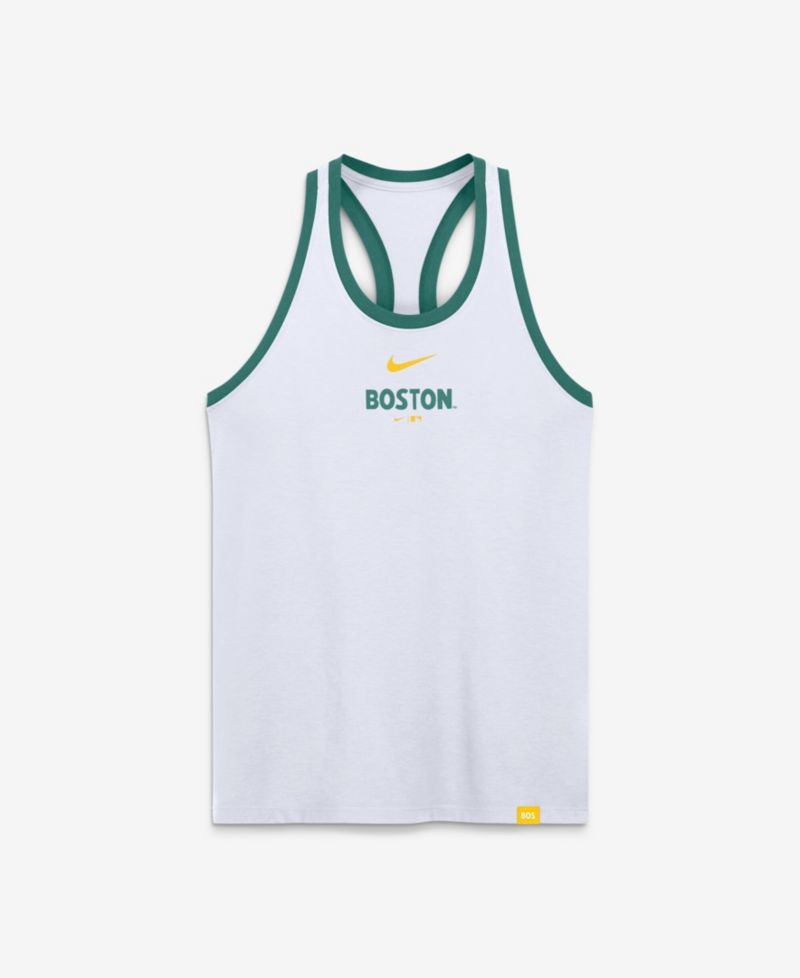 Women's White Boston Red Sox City Connect Script Tri-Blend Dri-FIT Tank Top