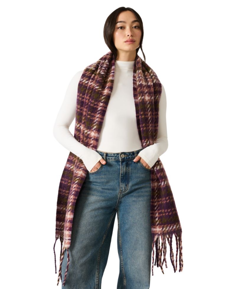 Brushed Twill Tartan Lofty Scarf