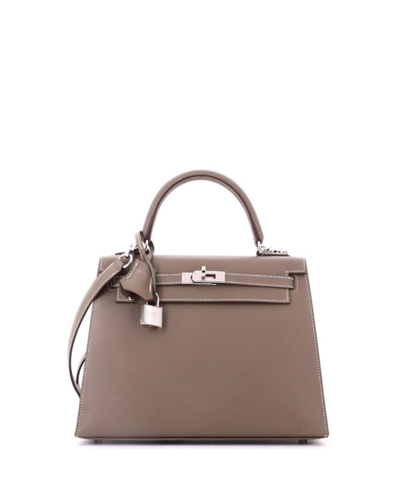 Kelly 25 Handbag Madame with Palladium Hardware