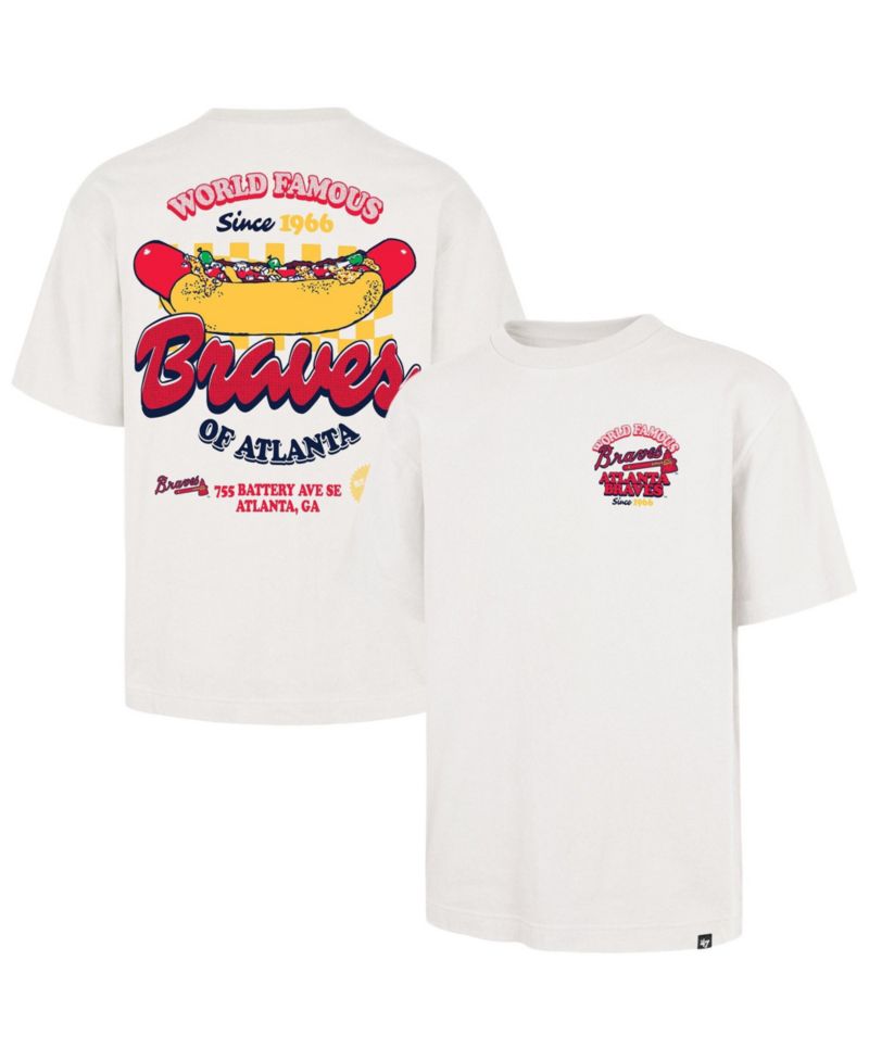 Men's Cream Atlanta Braves Glizzy T-Shirt