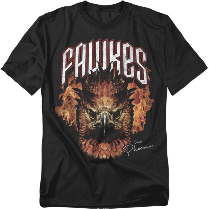 Big & Tall Fawkes The Phoenix Flames T-Shirt