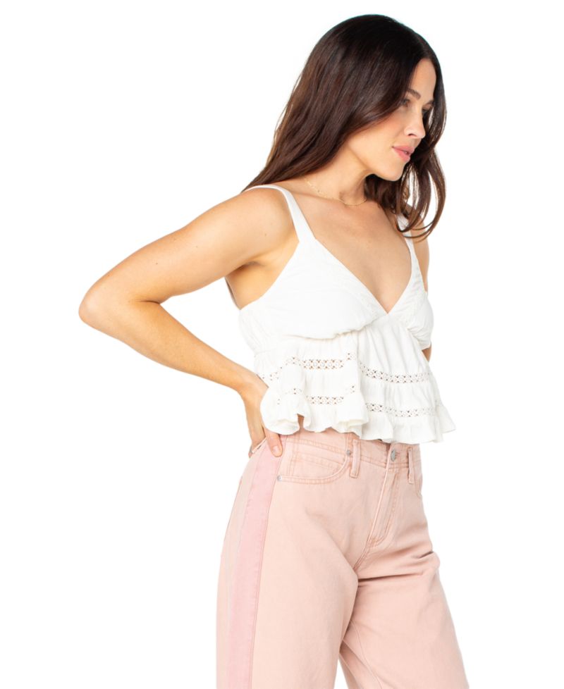 Women's Layla V-Neck Peplum Tank Top