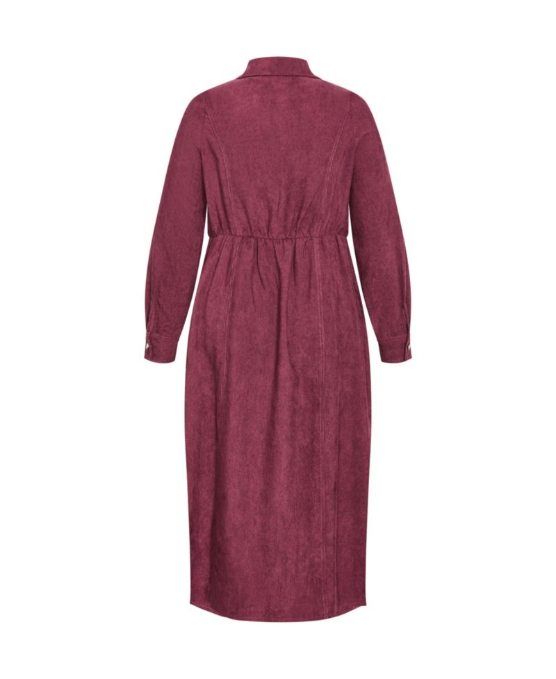 Plus Size Leia Long Sleeve Midi Dress