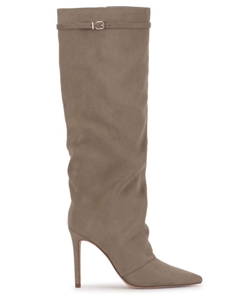 Women's Paeril Buckle Slouch Stiletto Boots, Regular & Wide Calf