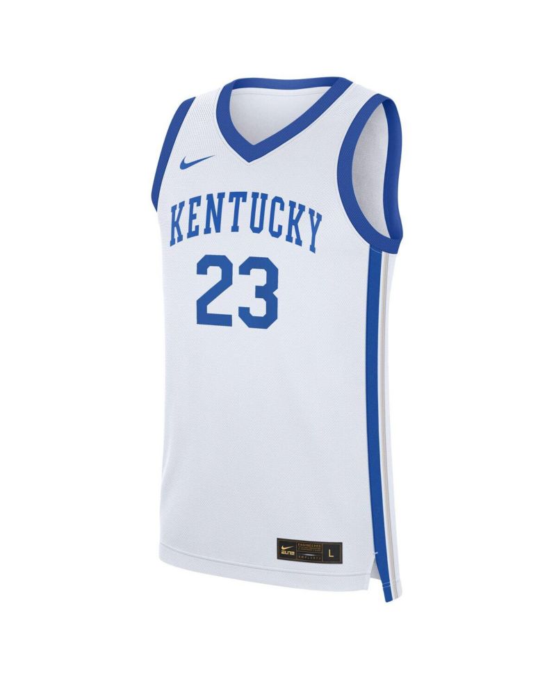 Men's Anthony Davis White Kentucky Wildcats Performance Replica Basketball Jersey