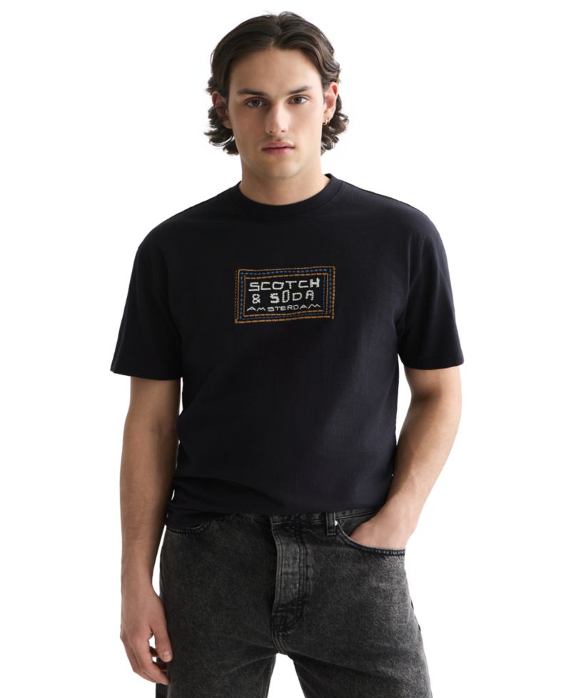 Men's Embroidered Tile Logo T-Shirt