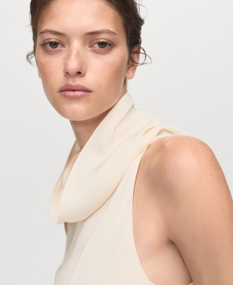 Women's Draped Neck Blouse