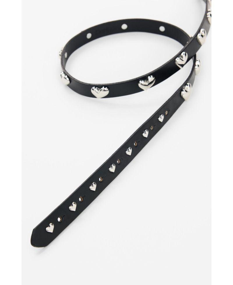 Women's Belt Leather Logo Buckle
