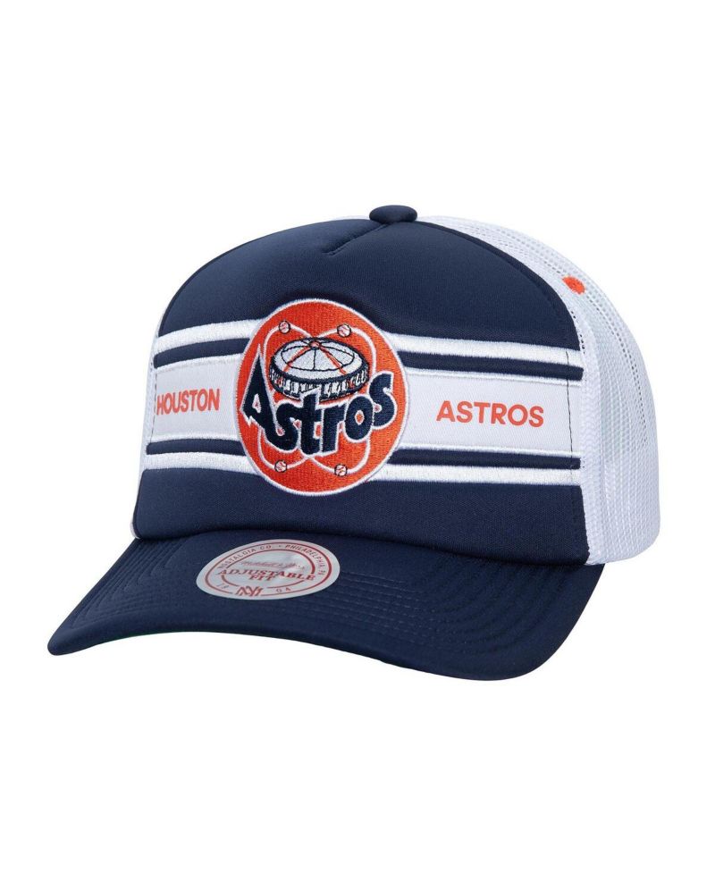 Men's Navy Houston Astros Sideline Trucker Adjustable Hat