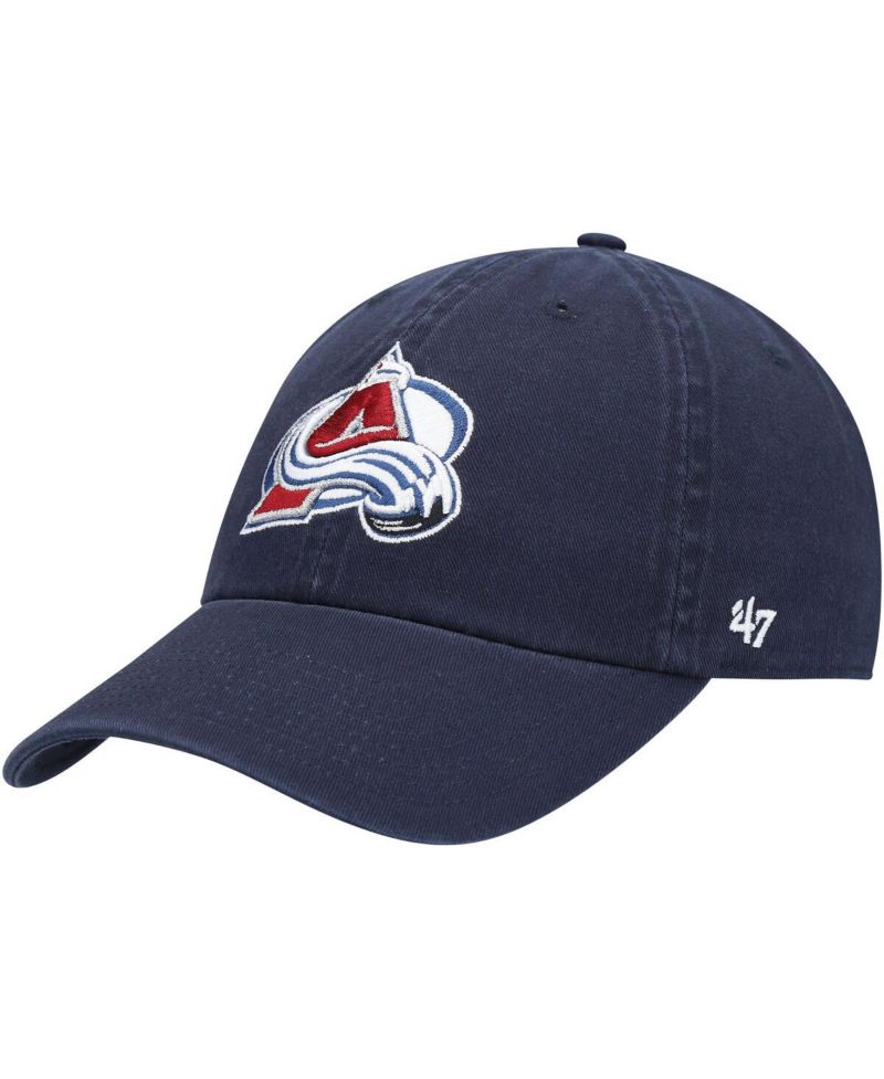 Men's Navy Colorado Avalanche Team Clean Up Adjustable Hat
