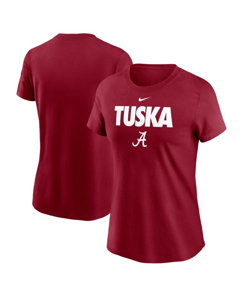 Women's Crimson Alabama Crimson Tide Local Ultimate Chant T-Shirt