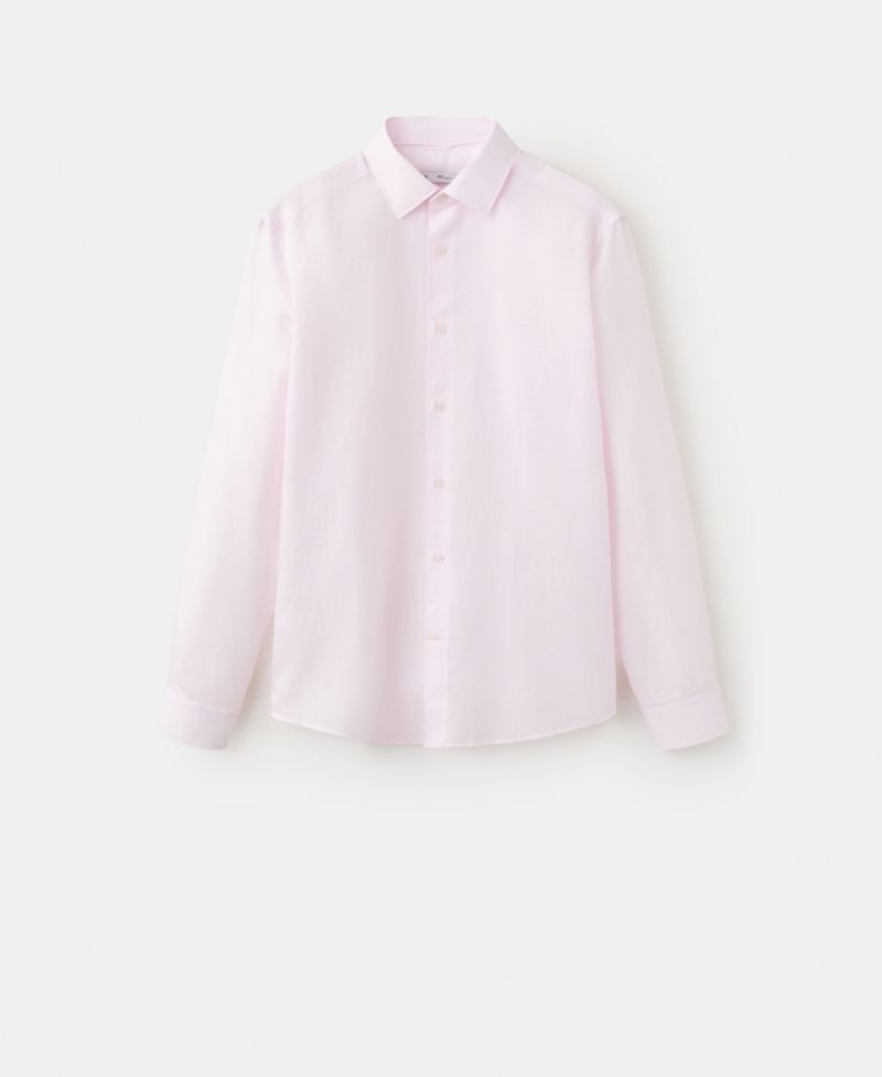 Men's Regular Fit Linen Lyocell Shirt