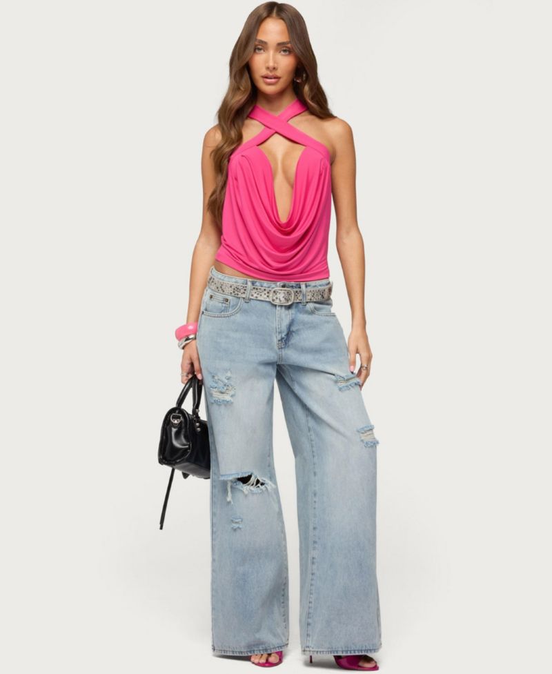 Women's Maise Backless Cowl Neck Tank