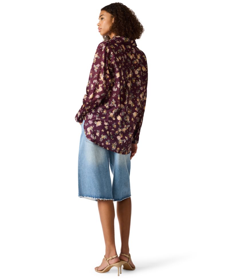 Women's Bennete Collared Printed Top