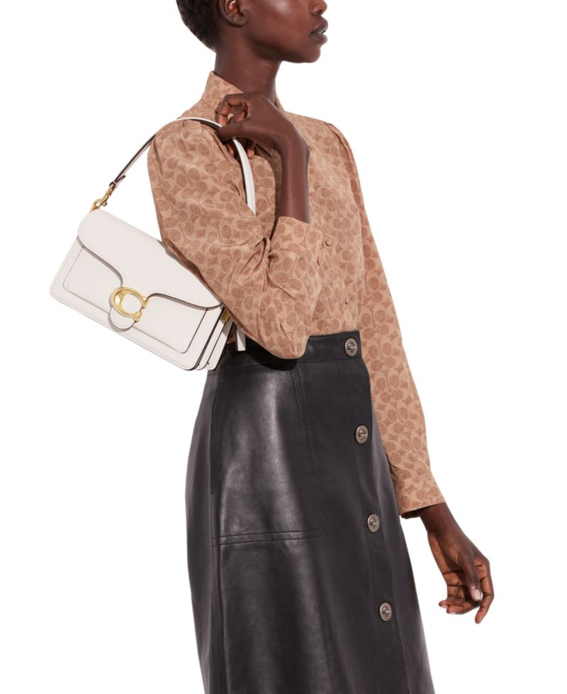 Tabby Medium Polished Pebble Leather Shoulder Bag 26