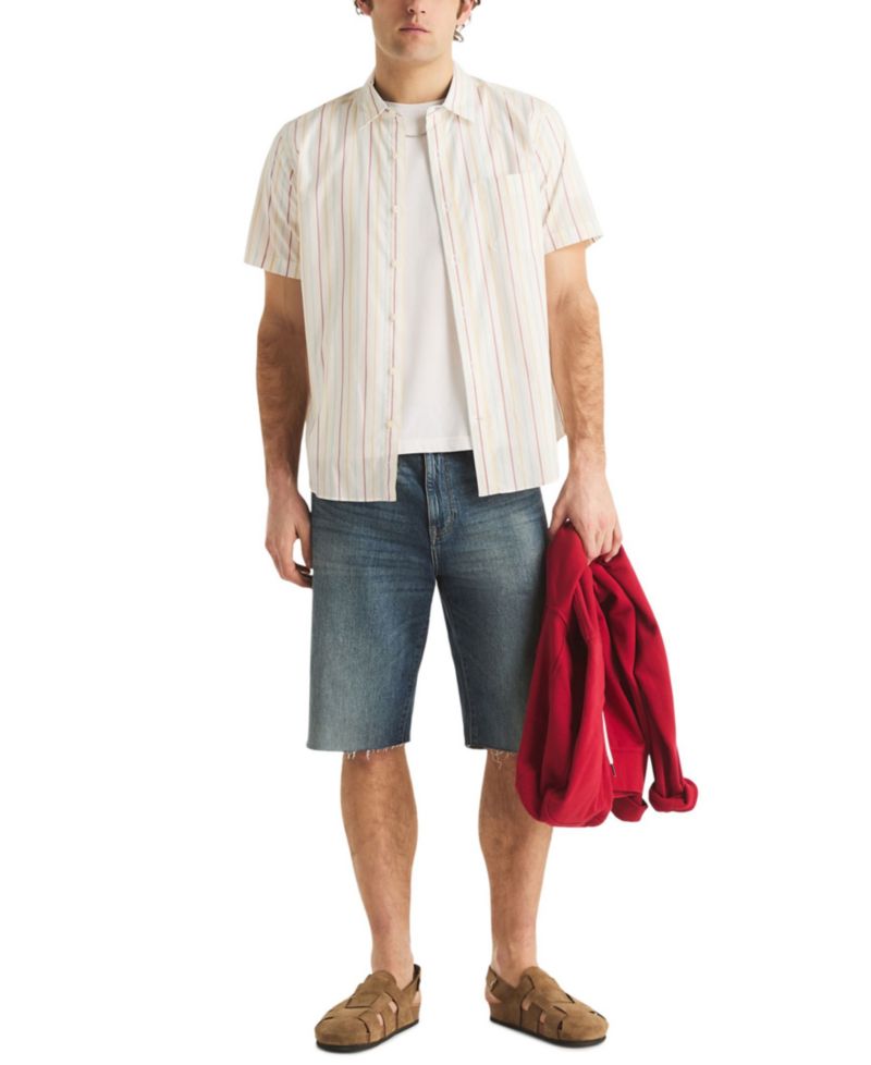 Men's Short-Sleeve Stripe Shirt
