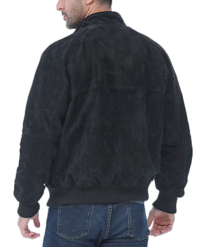 Men WWII Suede Leather Bomber Jacket