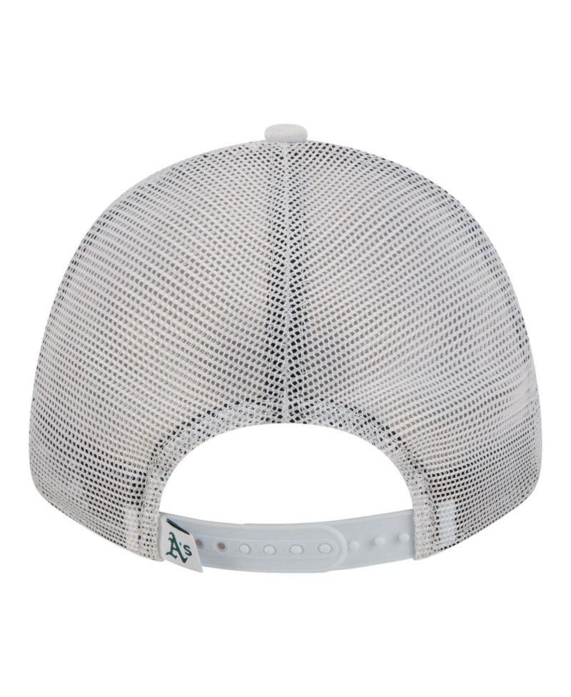 Men's White Athletics Flag 9FORTY Trucker Adjustable Hat