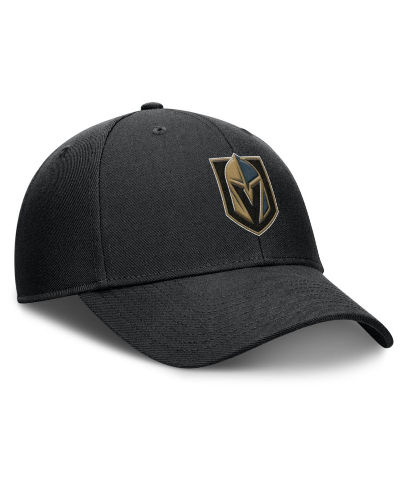 Men's Black Vegas Golden Knights Force Adjustable Hat