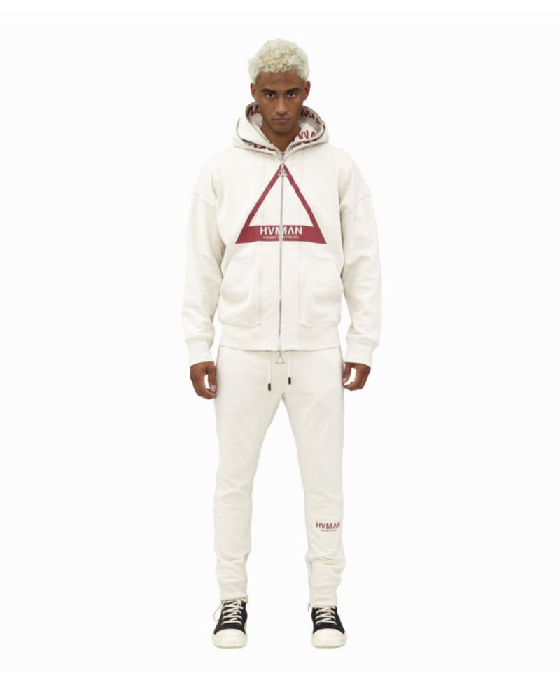 Men's Full-Zip Double Hood Graphic Sweatshirt