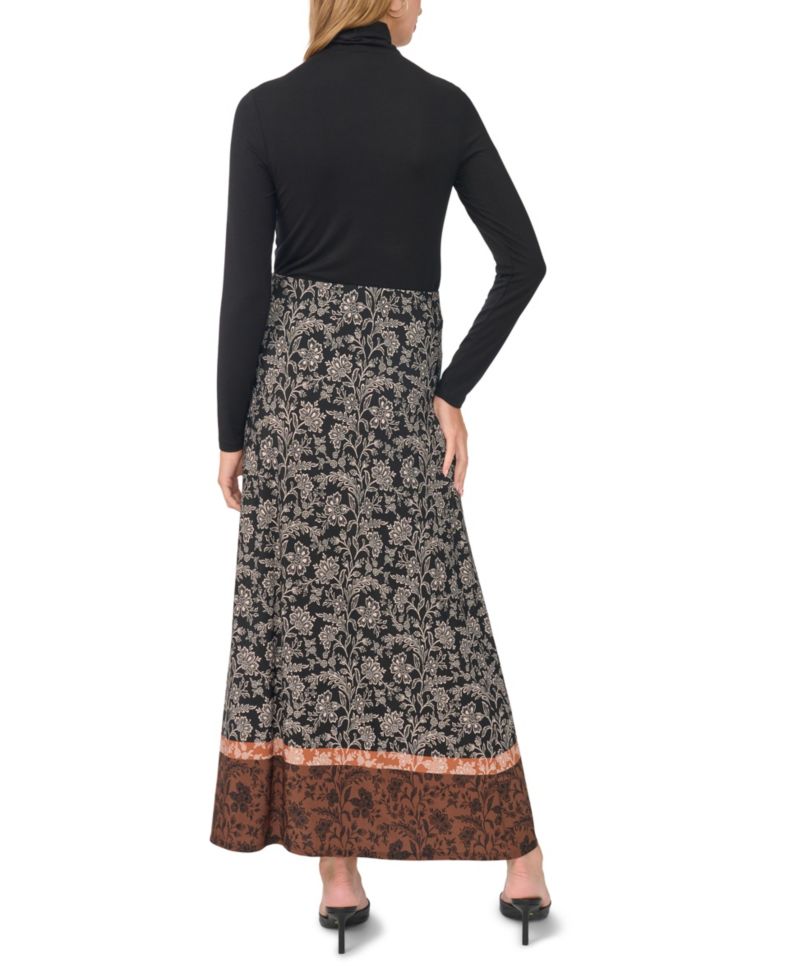 Women's Floral Maxi Elastic-Waist Skirt