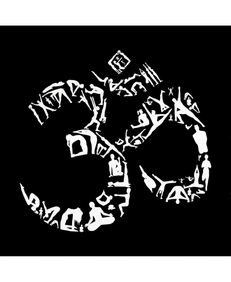 Men's Cotton/Poly Blend Word Art T-Shirt - Om Symbol