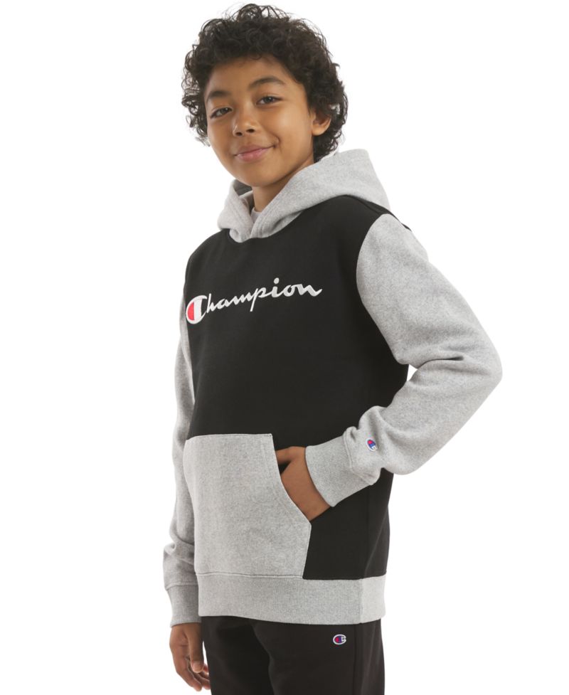 Boys' 8-20 Color-Block Logo Hoodie