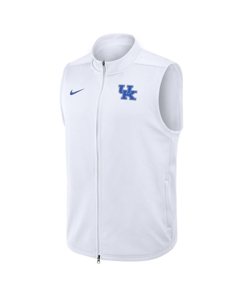 Men's White Kentucky Wildcats Primetime Victory Therma-FIT Full-Zip Vest