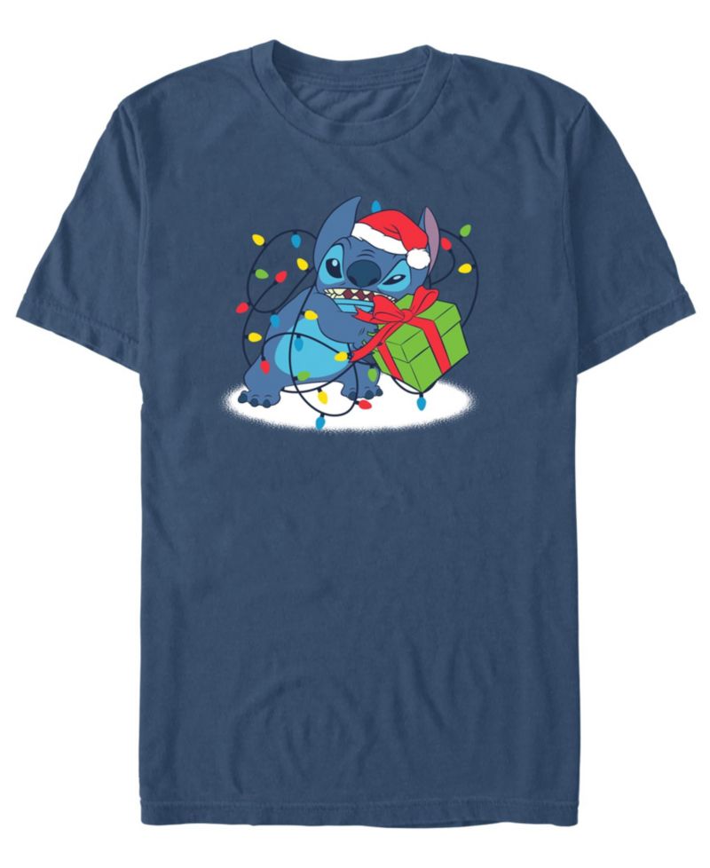 Men's Stitch Lights Lilo & Stitch Graphic T-Shirt