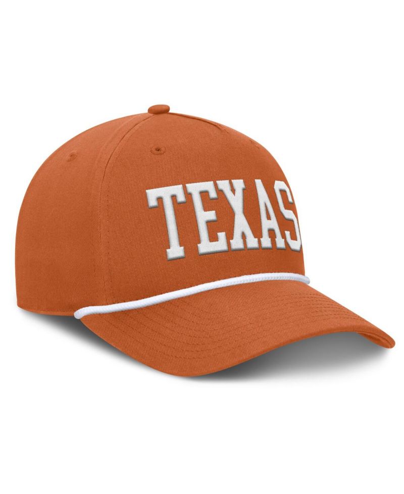 Men's Texas Orange Texas Longhorns Foul Ball Rope Adjustable Hat