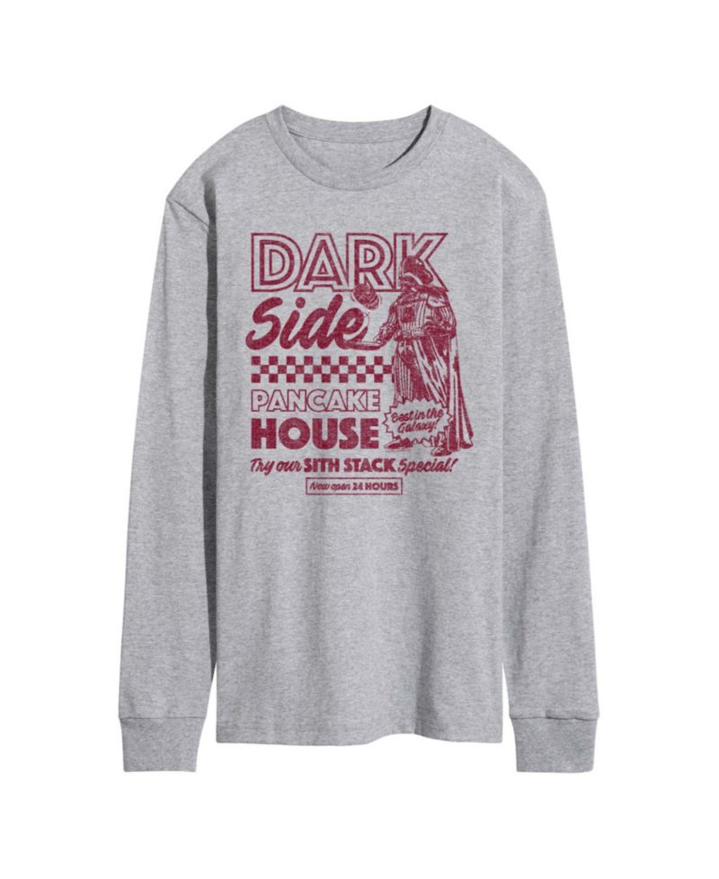 Men's Dark Side Pancake House Long-Sleeve Graphic T-Shirt