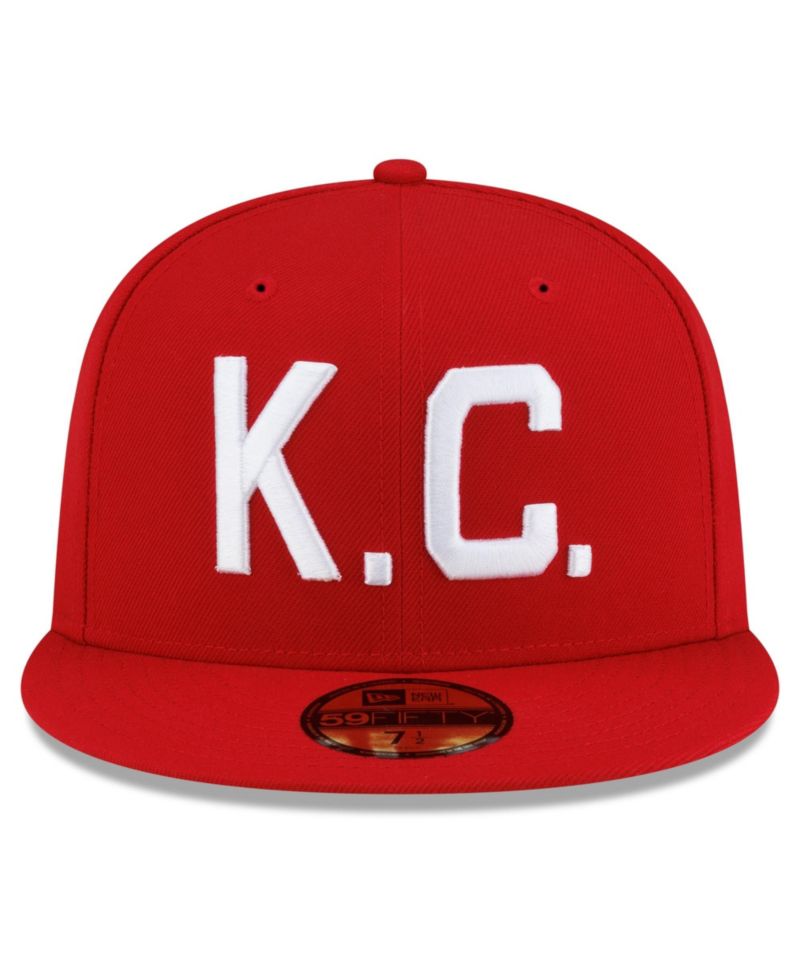 Men's Red Kansas City Monarchs 2026 Turn Back The Clock 59FIFTY Fitted Hat