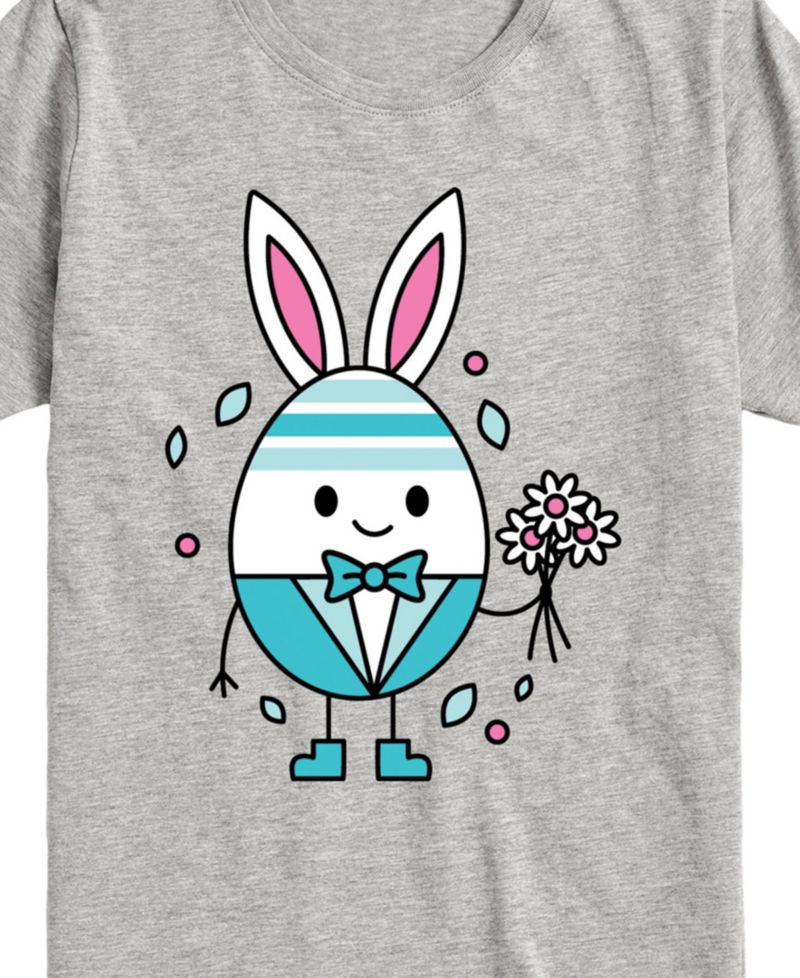 Big Boys Happy Easter Bunny Egg Graphic T-Shirt