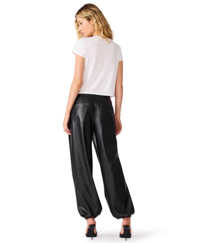 Women's Soho High-Waist Balloon Polyurethane Pants