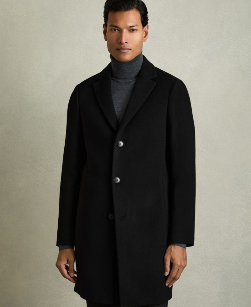 Men's Gable Wool-Blend Single-Breasted Overcoat