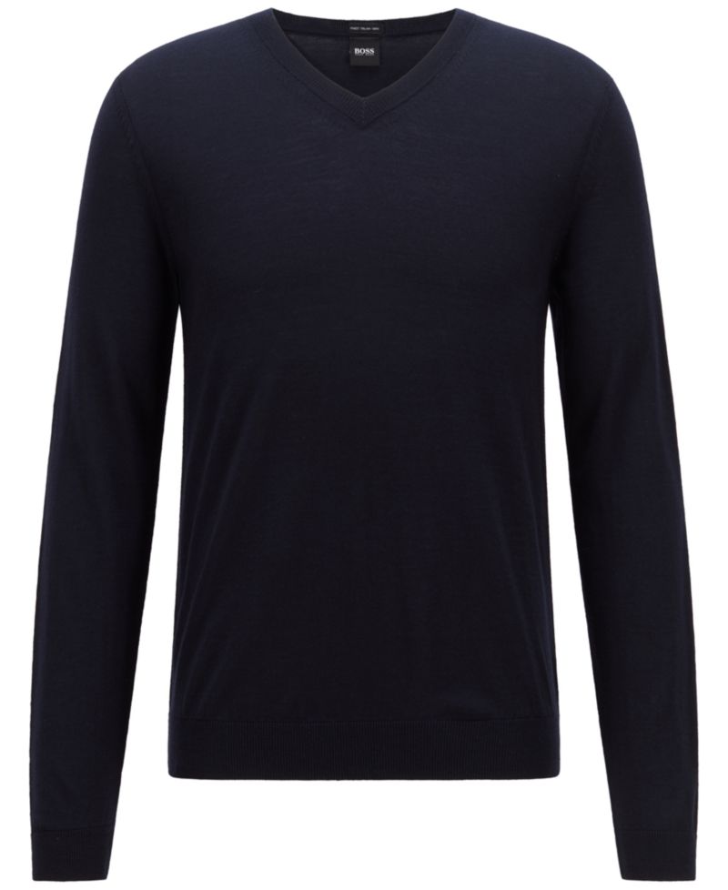 Men's V-Neck Wool Sweater