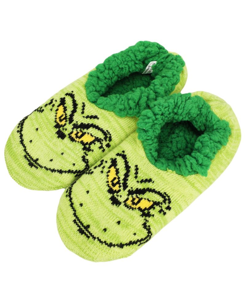 Women's Big Face Knit Slipper Sock