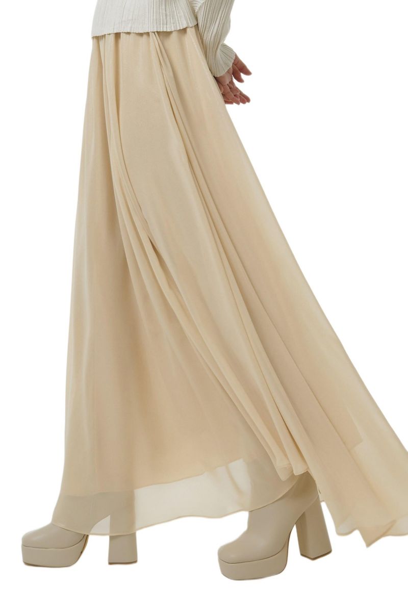 Women's Elasticated Waist Asymmetric Skirt