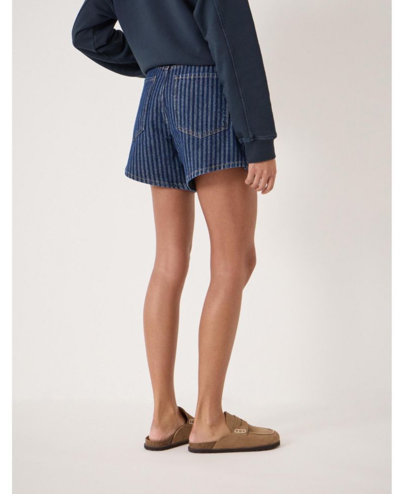 Women's Essential Denim Striped Shorts