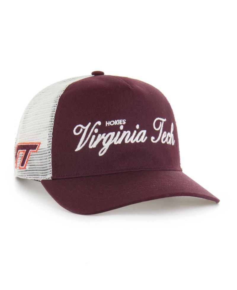 Men's and Women's Maroon Virginia Tech Hokies Contemporary Basics Foundation Trucker Hitch Adjustable Hat