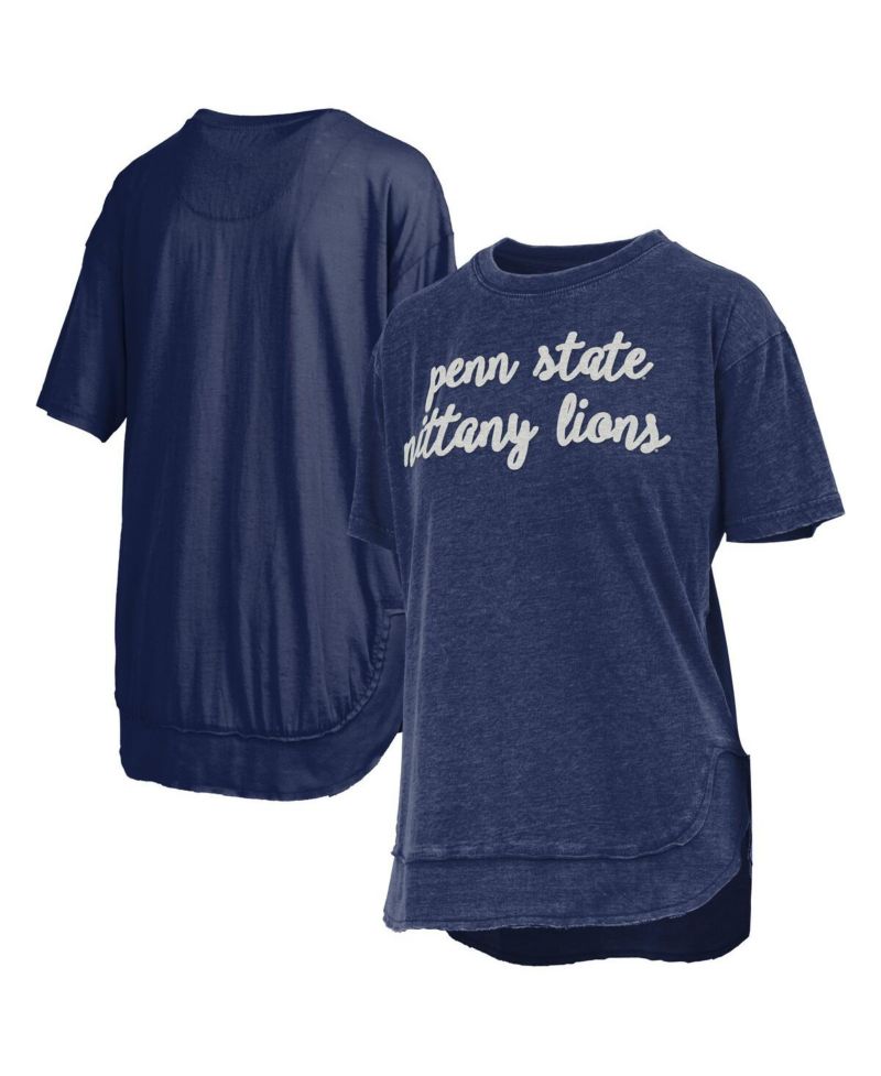 Women's Navy Penn State Nittany Lions Poncho T-Shirt