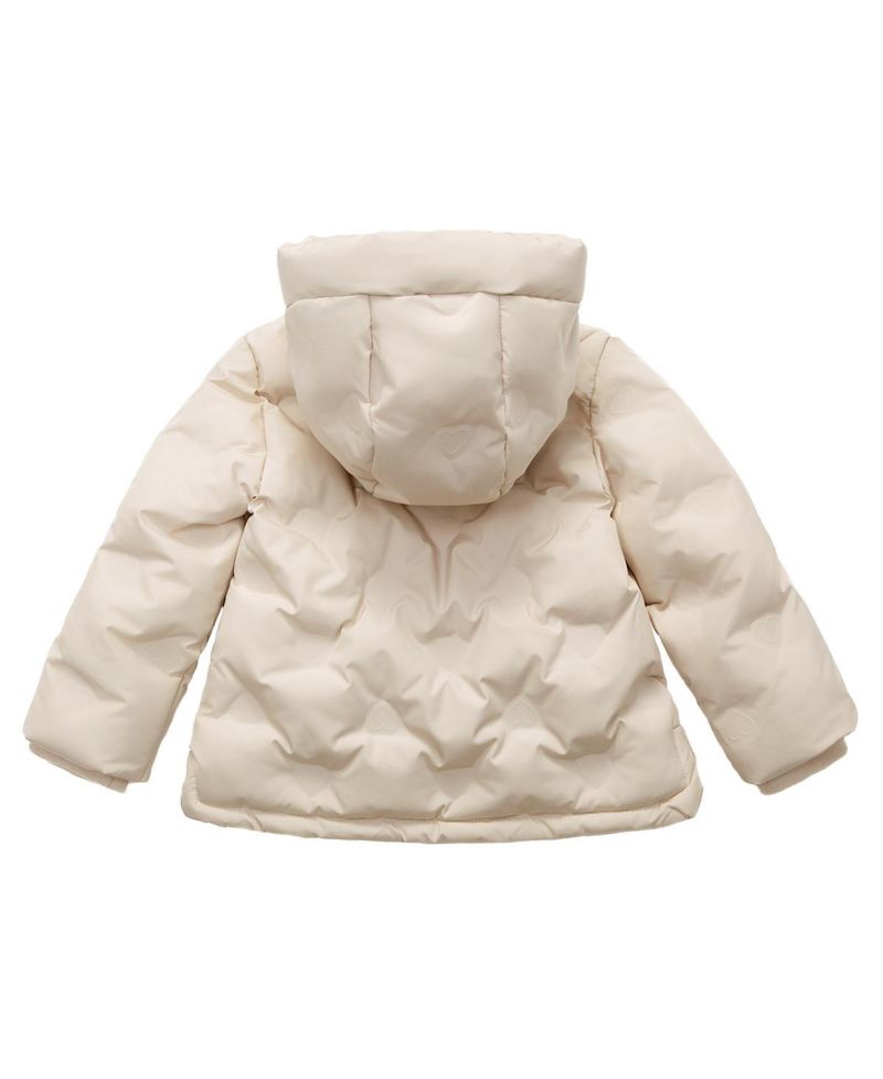 Baby Girls Fleece Lined Heart Puffer Jacket 6-24M