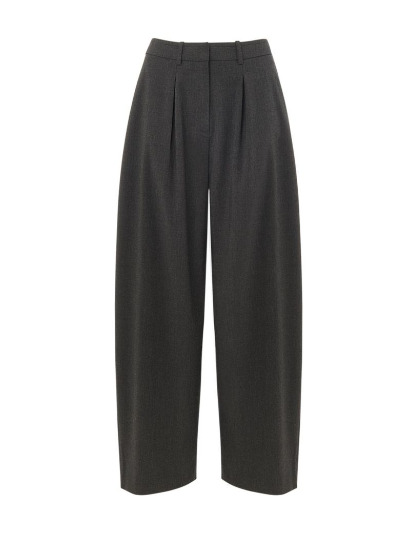 Women's Wool Blend Barrel Pants