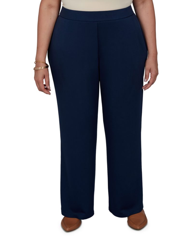 Plus Size Pull-On Wide-Leg Pants