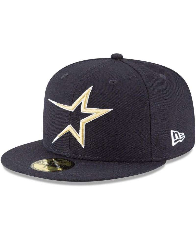 Men's Navy Houston Astros Cooperstown Collection Wool 59FIFTY Fitted Hat