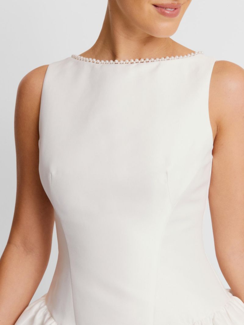 Women's Sleeveless Bubble Hem Mini Dress