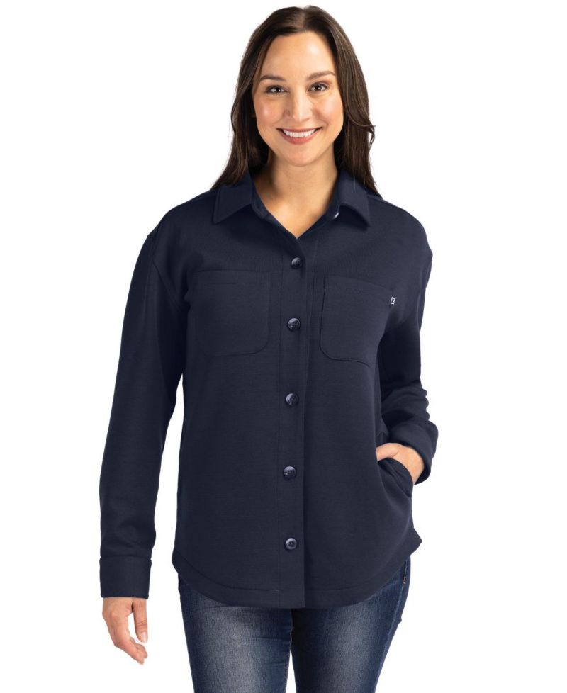Women's Cutter and Buck Roam Eco Recycled Shirt Jacket